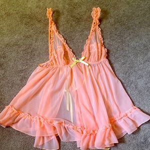 Victoria’s Secret Neon Orange Lingerie